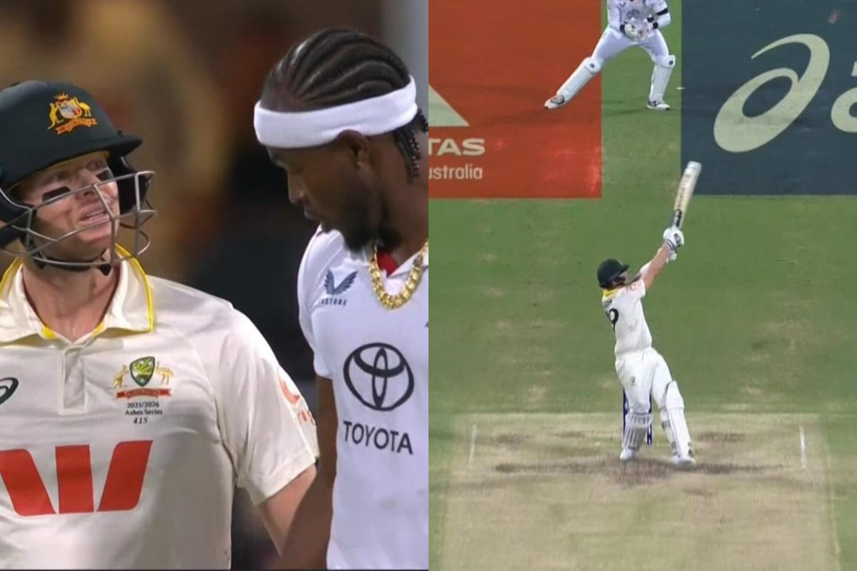 Jofra Archer Sledges Steve Smith, Gets Fitting Reply From Australian Skipper With Two Boundaries in 2nd Ashes 2025 Test [WATCH]
