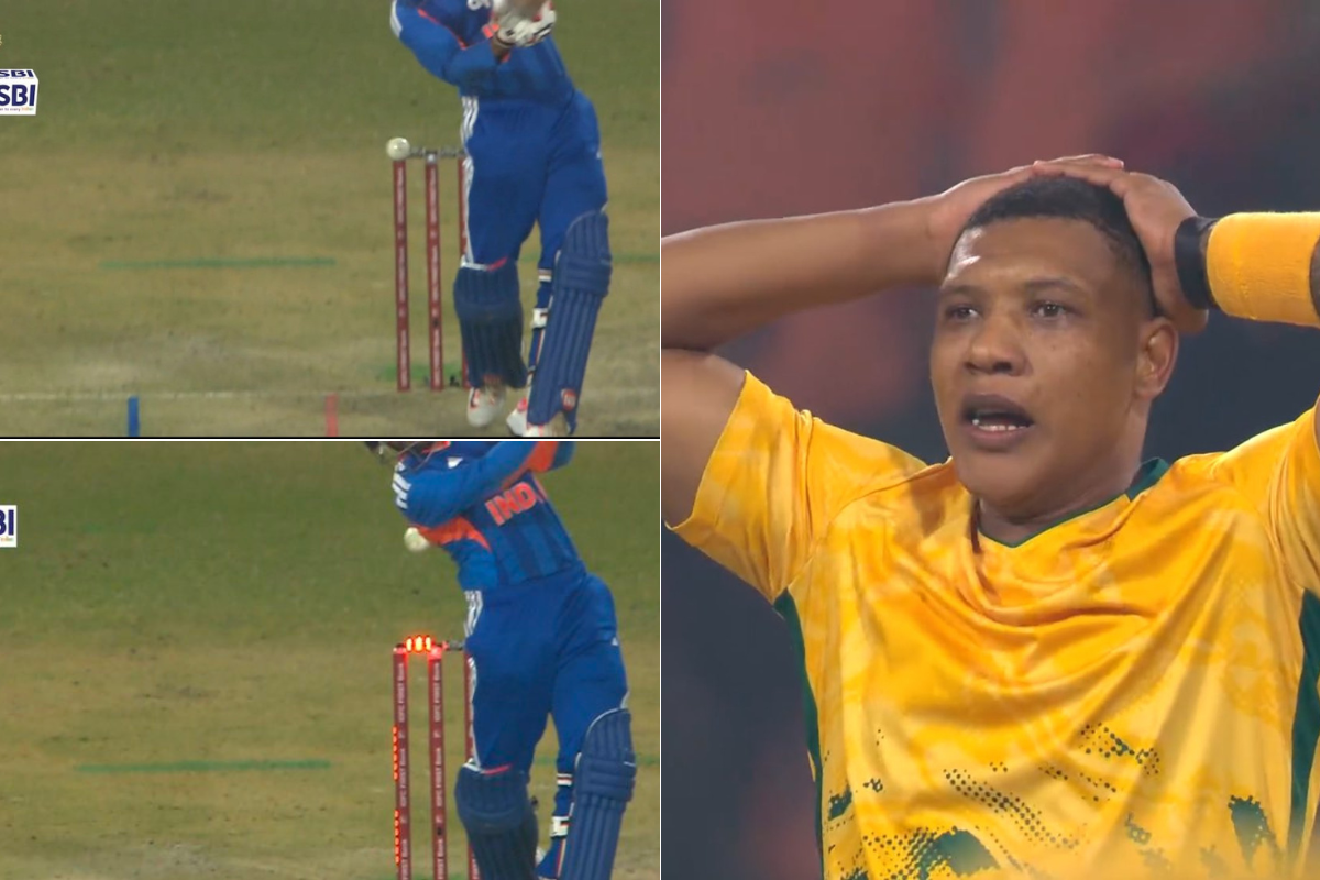 Lucky Escape for Jitesh Sharma After Bails Light Up but Don’t Dislodge in IND vs SA 2nd T20I [WATCH]