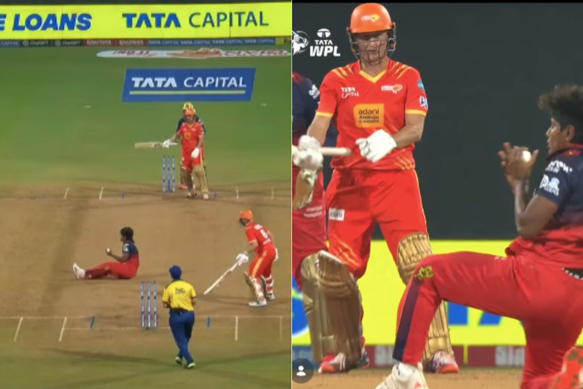 Arundhati Reddy Shows Incredible Reflexes To Take Return Catch; Removes Sophie Devine Cheaply in RCB vs GG WPL 2026 [WATCH]