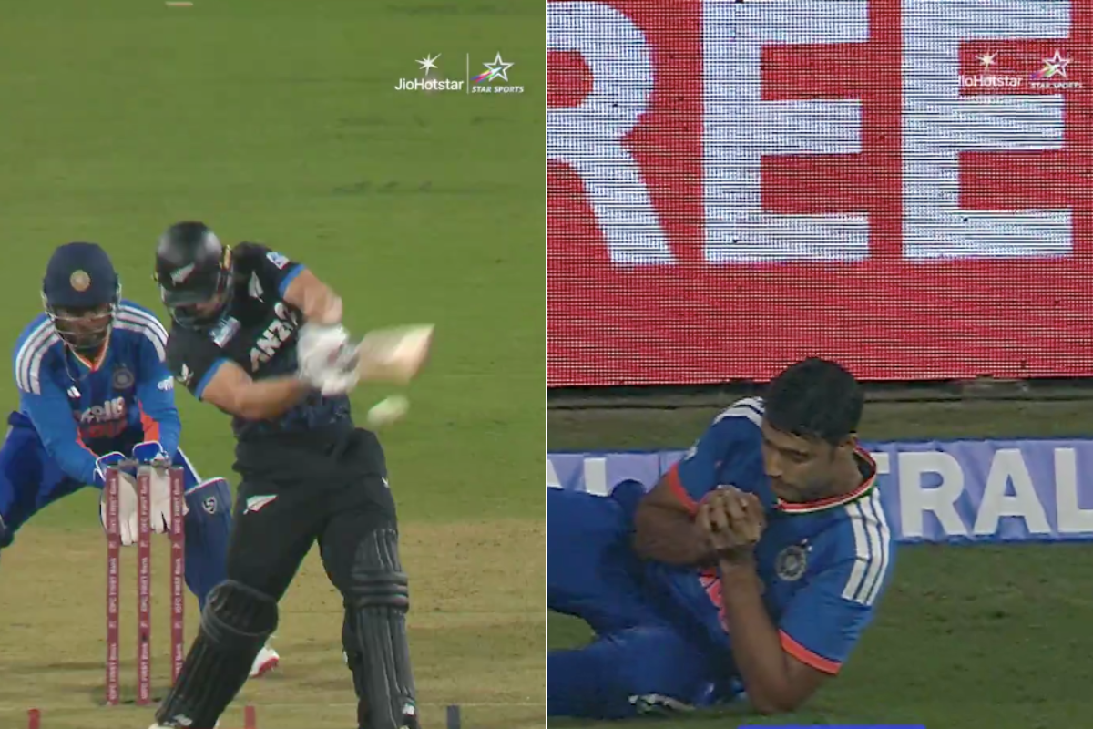 Axar Patel Takes Revenge After Glenn Phillips Smacks 105m, 107m Sixes in IND vs NZ 1st T20I [WATCH]