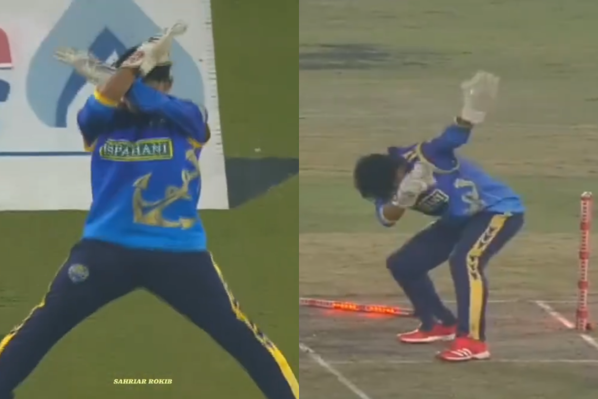 Bangladesh Wicketkeeper Entertains With Freak Celebration in BPL 2026 [WATCH]