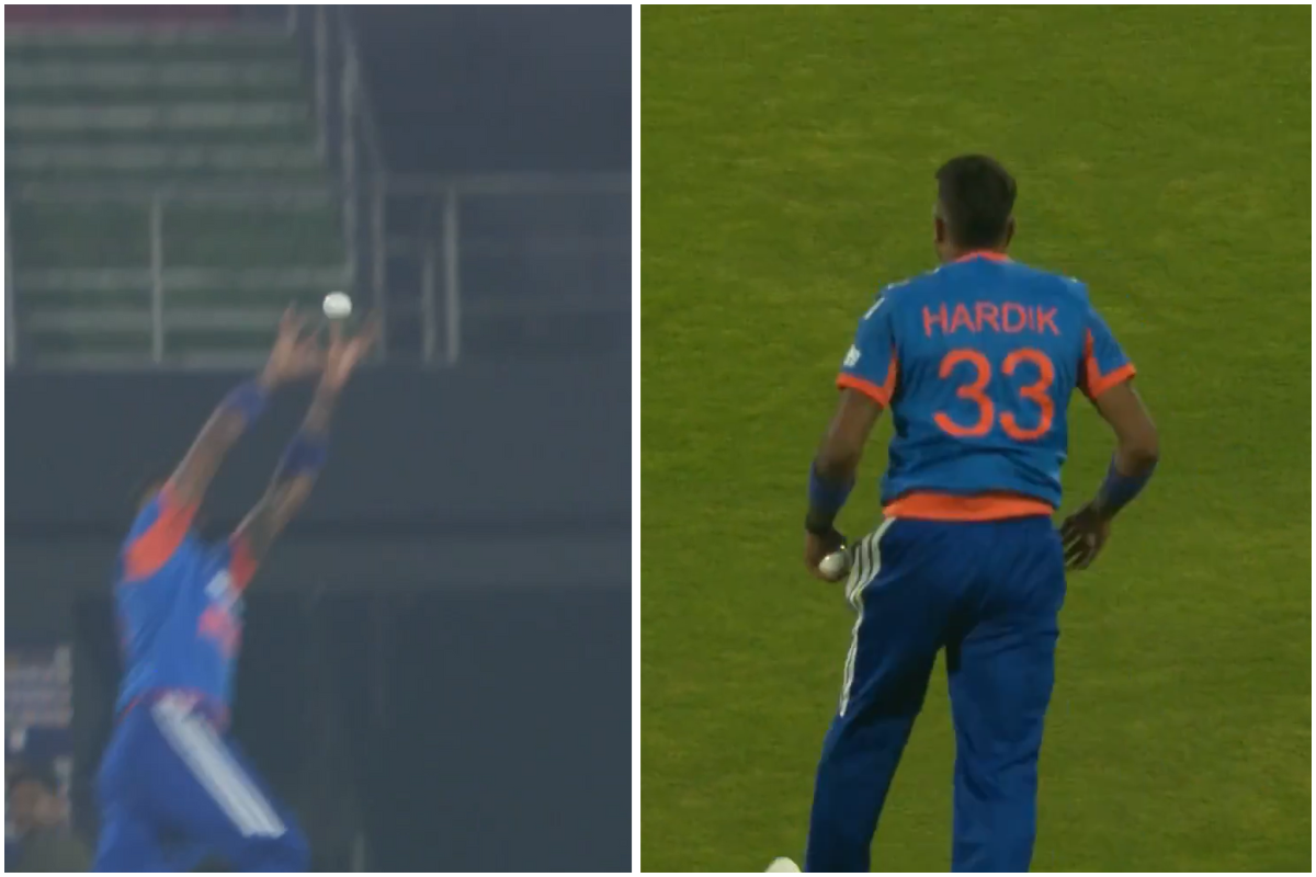 Hardik Pandya Grabs A Stunner As Harshit Rana Sends Devon Conway Packing For Fifth Time In IND vs NZ Series [WATCH]