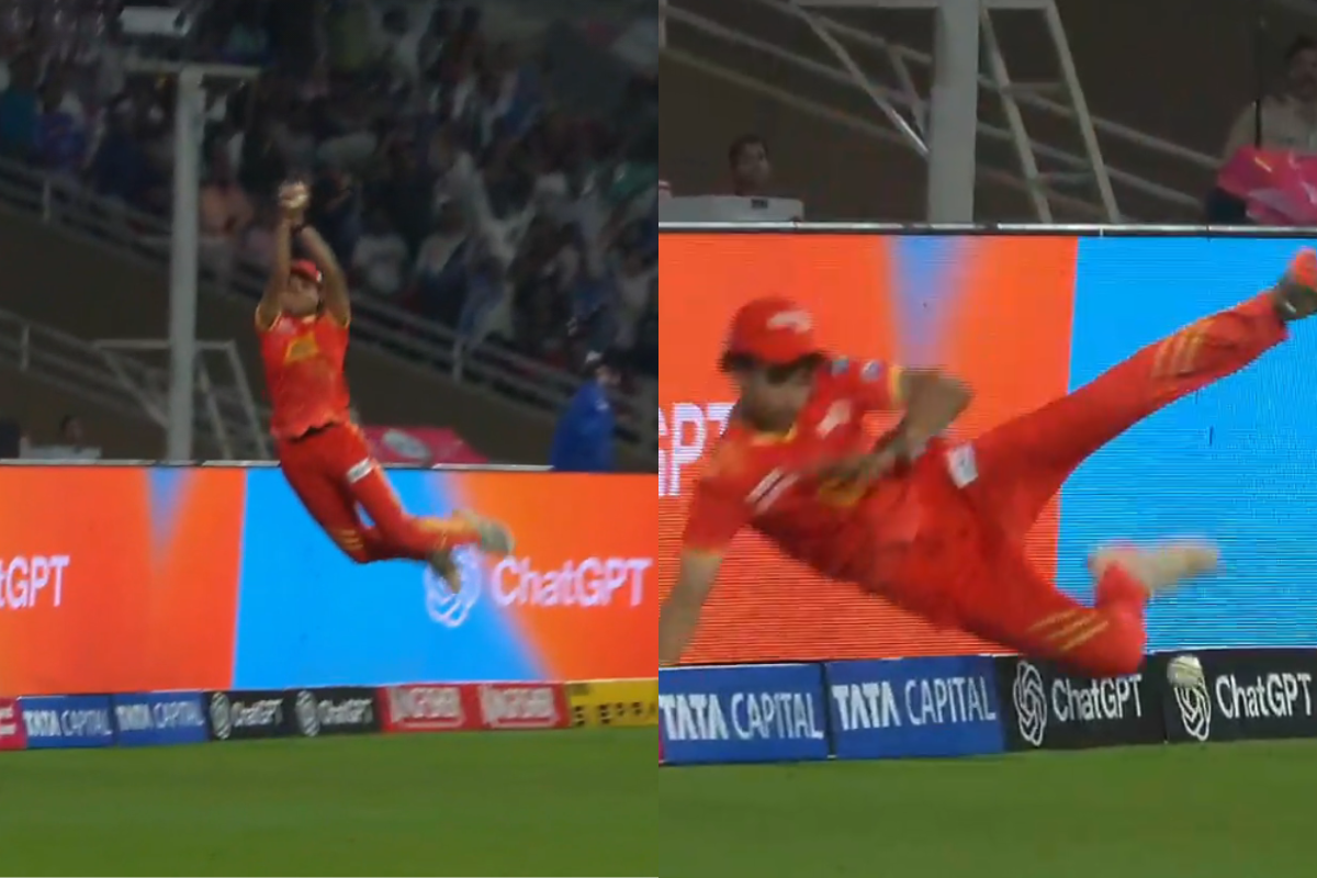 How Anushka Sharma Acrobatic Boundary Save Powered Gujarat Giants to Victory in DC W vs GG W WPL 2026 [WATCH]