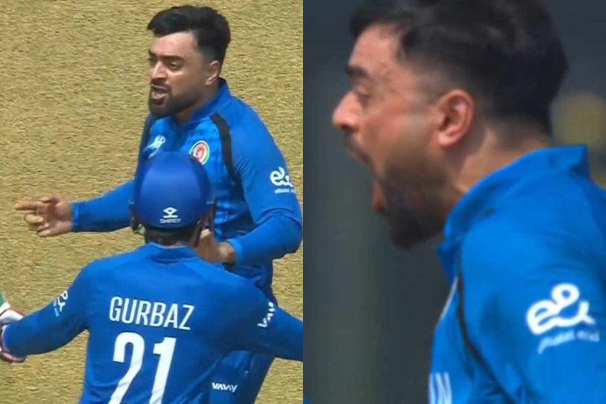 Rashid Khan Shouts ‘F*ck Off’ at Gujarat Titans Teammate Glenn Phillips After Dismissing Him in NZ vs AFG T20 World Cup 2026 Match [WATCH]