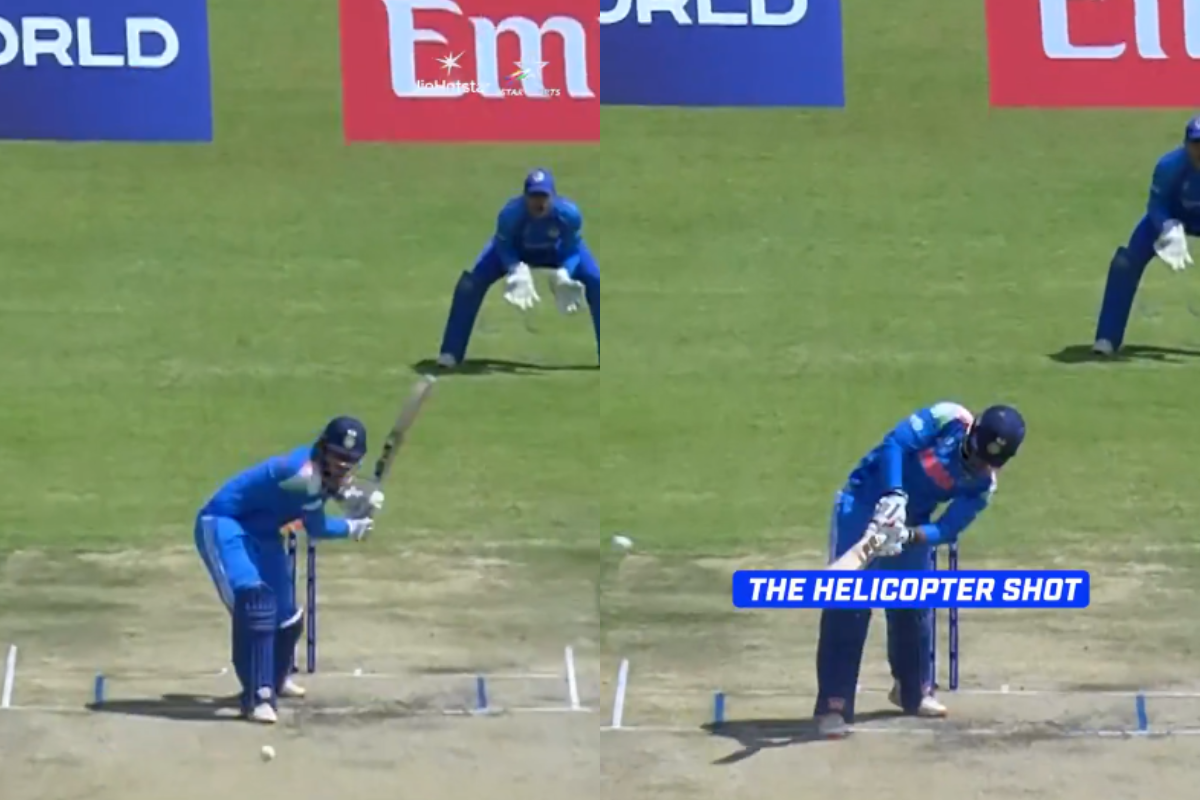 Vaibhav Sooryavanshi Emulates MS Dhoni Helicopter Shot in U19 World Cup 2026 Semi-final [WATCH]