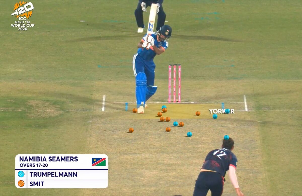 Namibia adopted a yorker-heavy strategy against India.
Image Credit: Star Sports