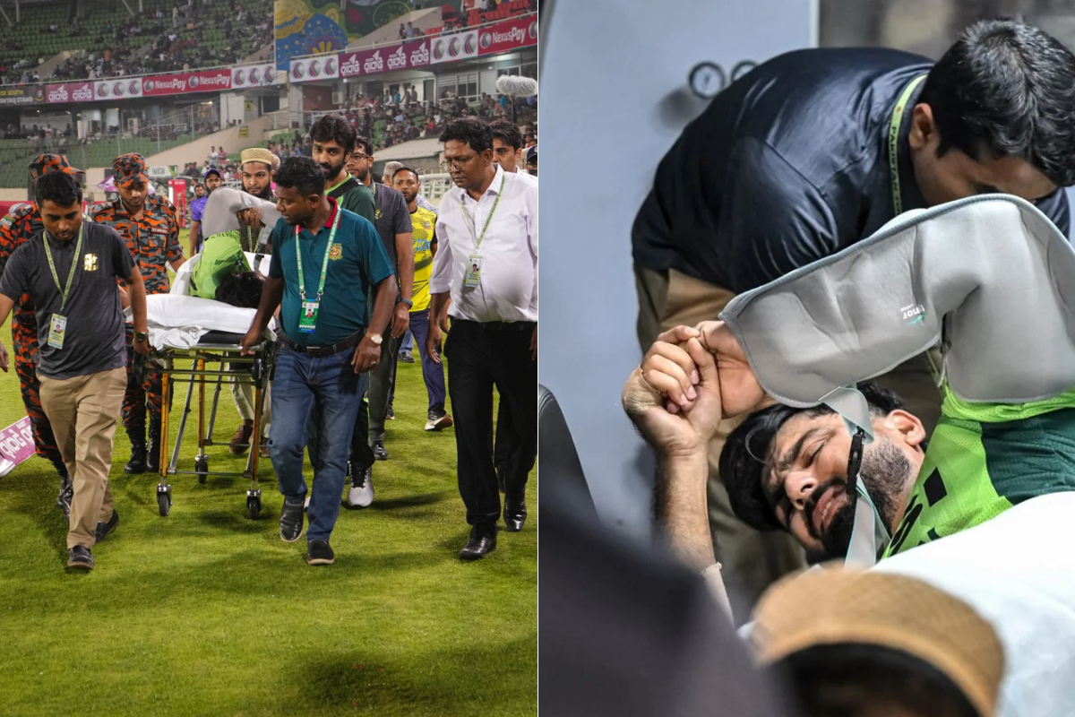 Hussain Talat Injury Update: Pakistan All-Rounder Stretchered Off and Taken to Hospital After Nasty Shoulder Injury in BAN vs PAK 2nd ODI