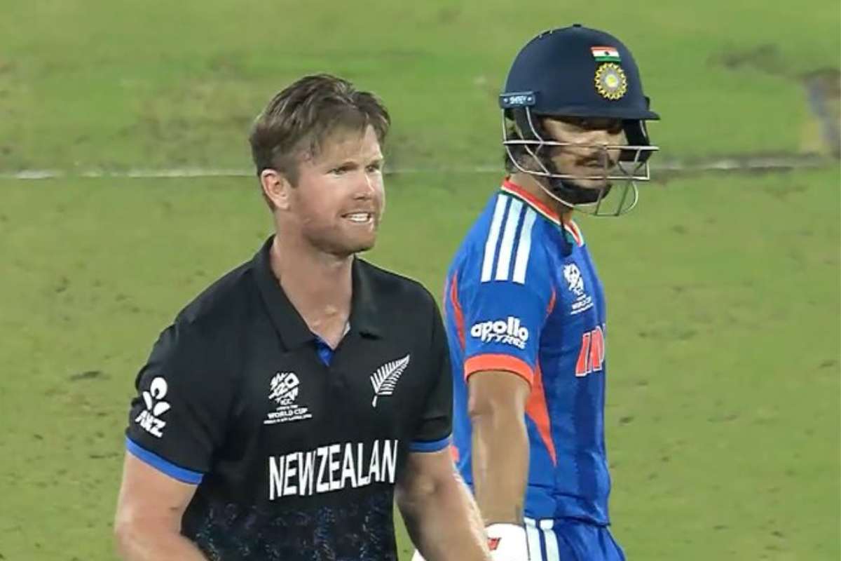Jimmy Neesham Dents India With 3 Wickets In An Over, Removes Sanju Samson, Ishan Kishan, And Suryakumar Yadav In IND vs NZ T20 World Cup 2026 Final [WATCH]