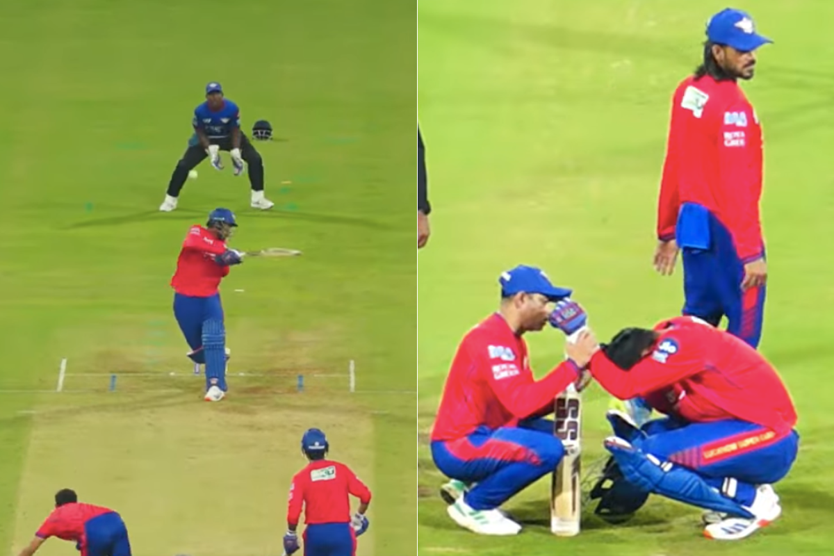 LSG Talent Hit on the Head by Scary Bouncer From Prince Yadav in Practice Match Before IPL 2026 [WATCH]
