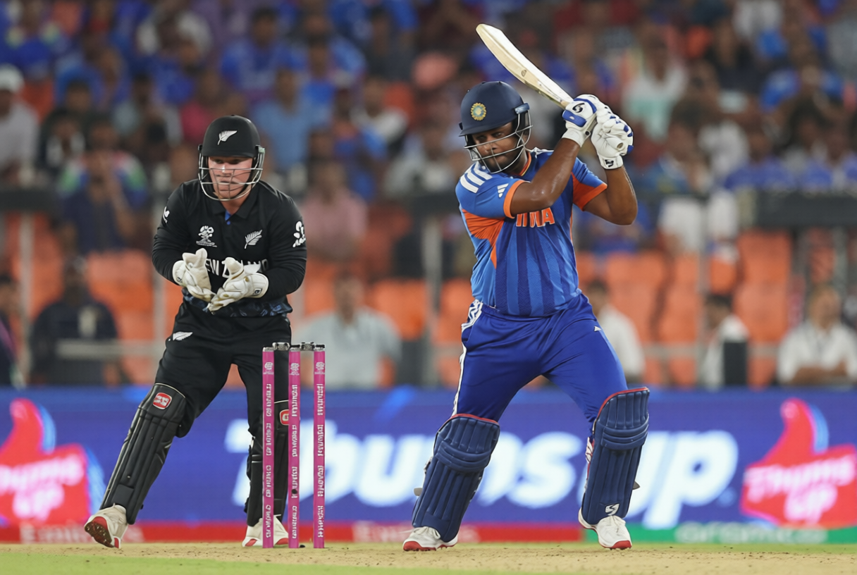 Sanju Samson Becomes Only Third Player To Join Elite Last After Magnificent Fifty in IND vs NZ T20 World Cup 2026 Final