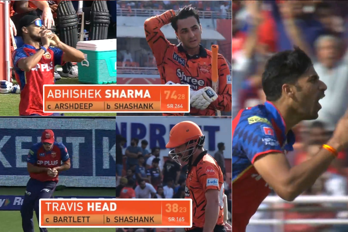 Part-Timer Shashank Singh Removes Travis Head and Abhishek Sharma in Same Over During PBKS vs SRH IPL 2026 [WATCH]